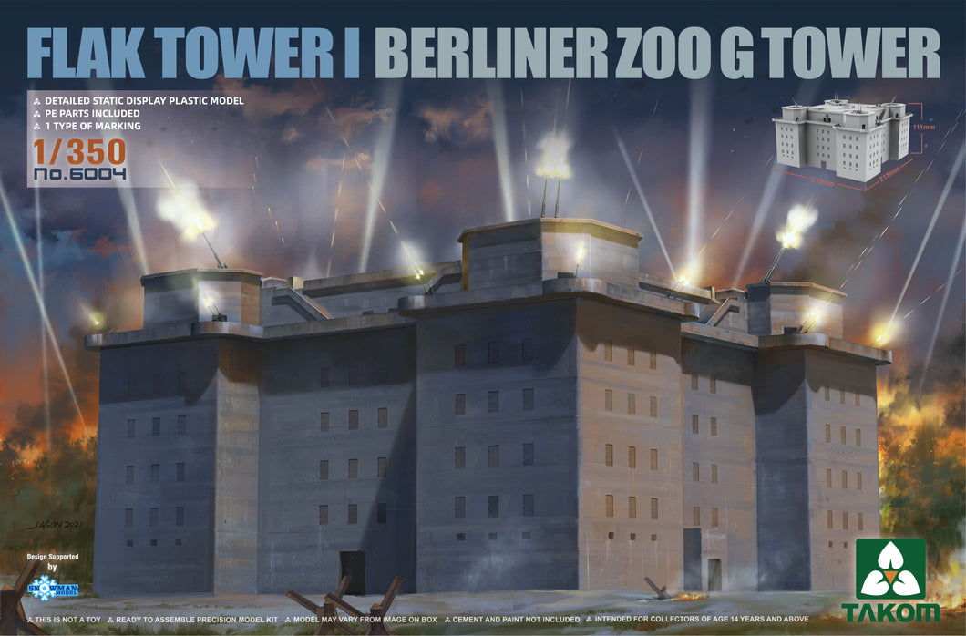 1/350 Flak Tower I Berliner Zoo G Tower - Hobby Sense