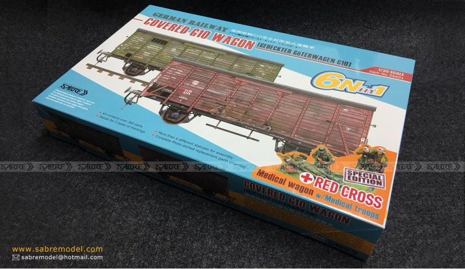 1/35 German Covered G10 Wagon - Red Cross Special Edition - Hobby Sense