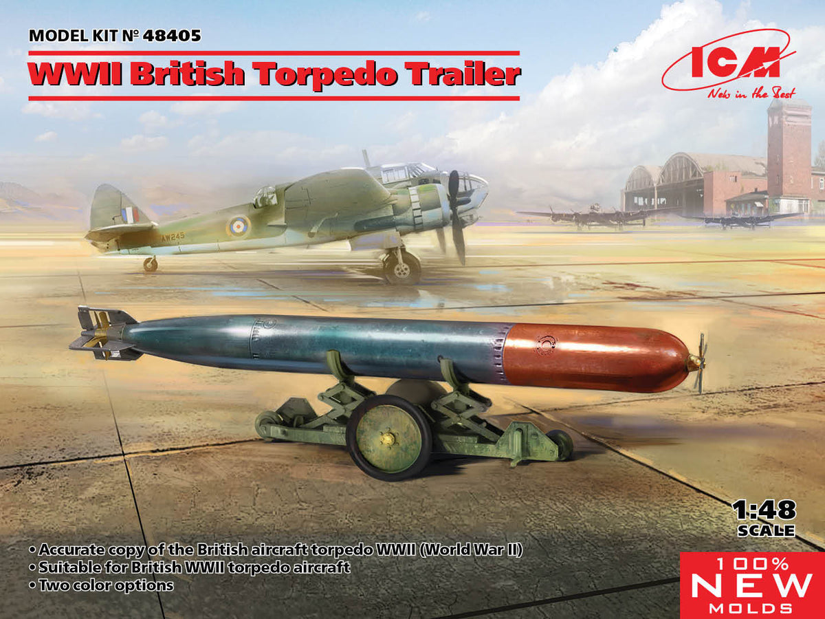 1/48 WWII British Torpedo Trailer - Hobby Sense