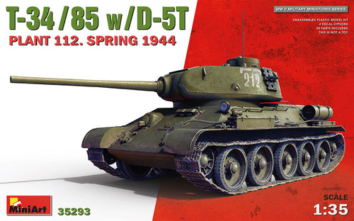 1/35 T34-85 w/D-5T. Plant 112. Spring 1944 - Hobby Sense