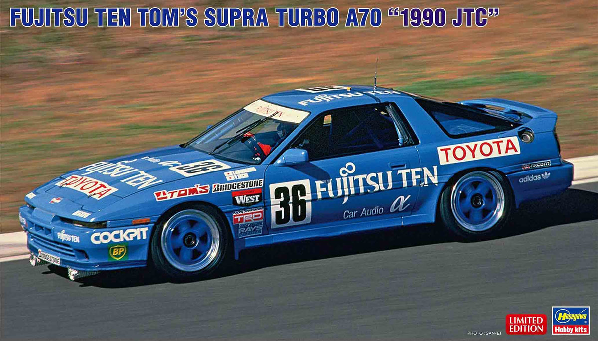 1/24 Fujitsu Ten Tom’s Toyota Supra Turbo A70 "1990 JTC" - Hobby Sense