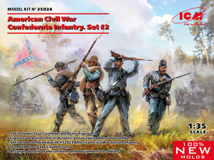 1/35 American Civil War Confederate Infantry. Set #2 - Hobby Sense