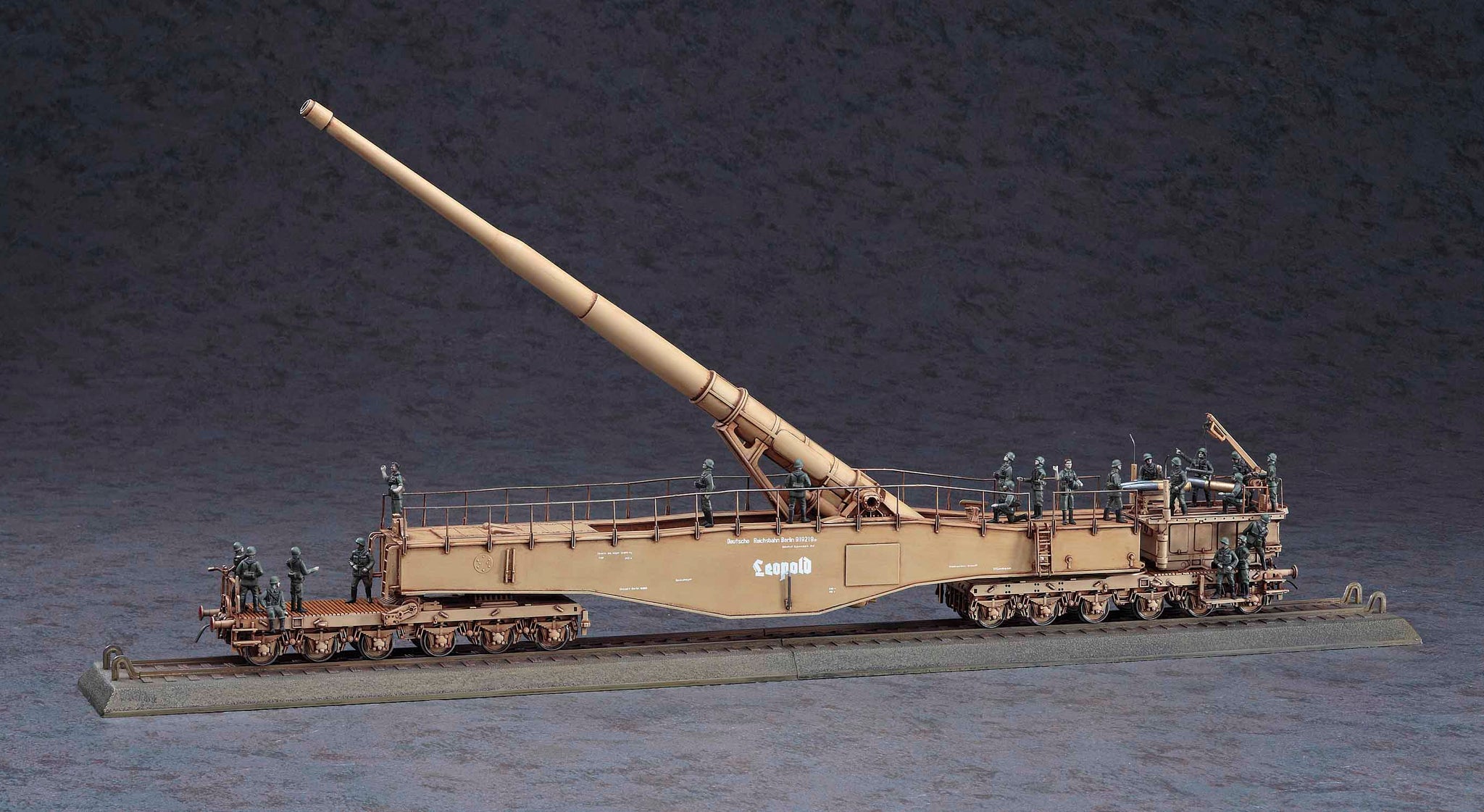 1/72 German Railway Gun K5(E) Leopold w/ Figure | Hobby Sense