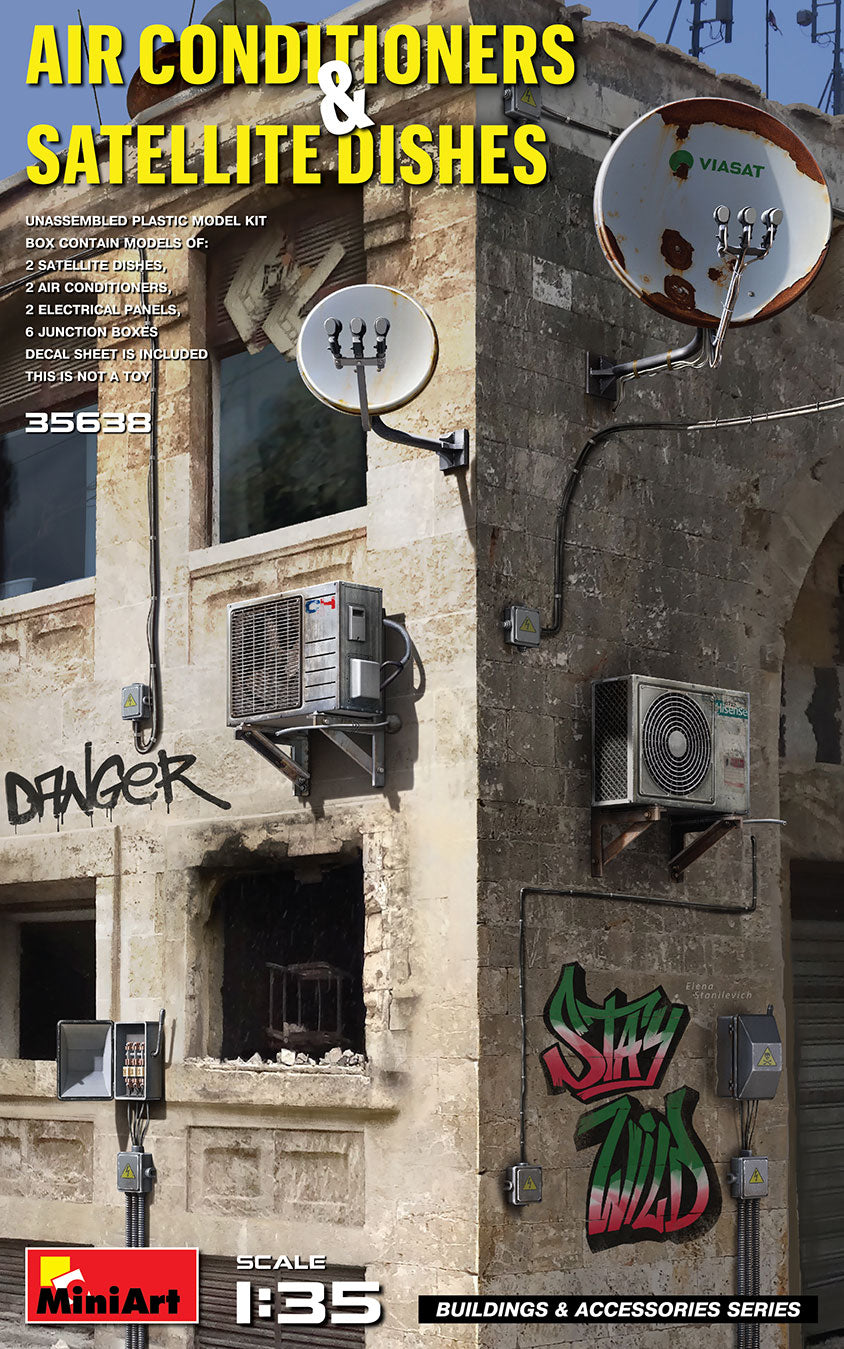 1/35 Air Conditioners & Satellite Dishes - Hobby Sense