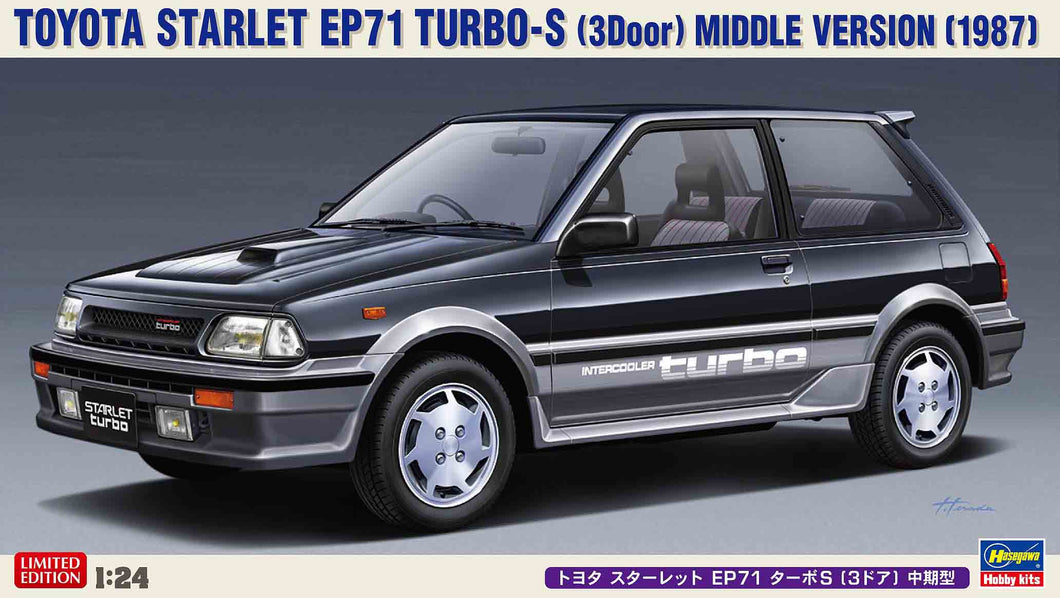 1/24 Toyota Starlet EP71 Turbo-S (3Door) Middle Version - Hobby Sense