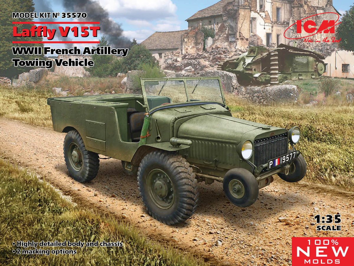 1/35 Laffly V15T, WWII French Artillery Towing Vehicle - Hobby Sense