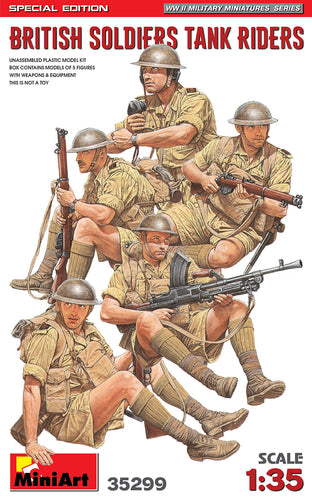 1/35 British Soldiers Tank Riders Special Edition - Hobby Sense