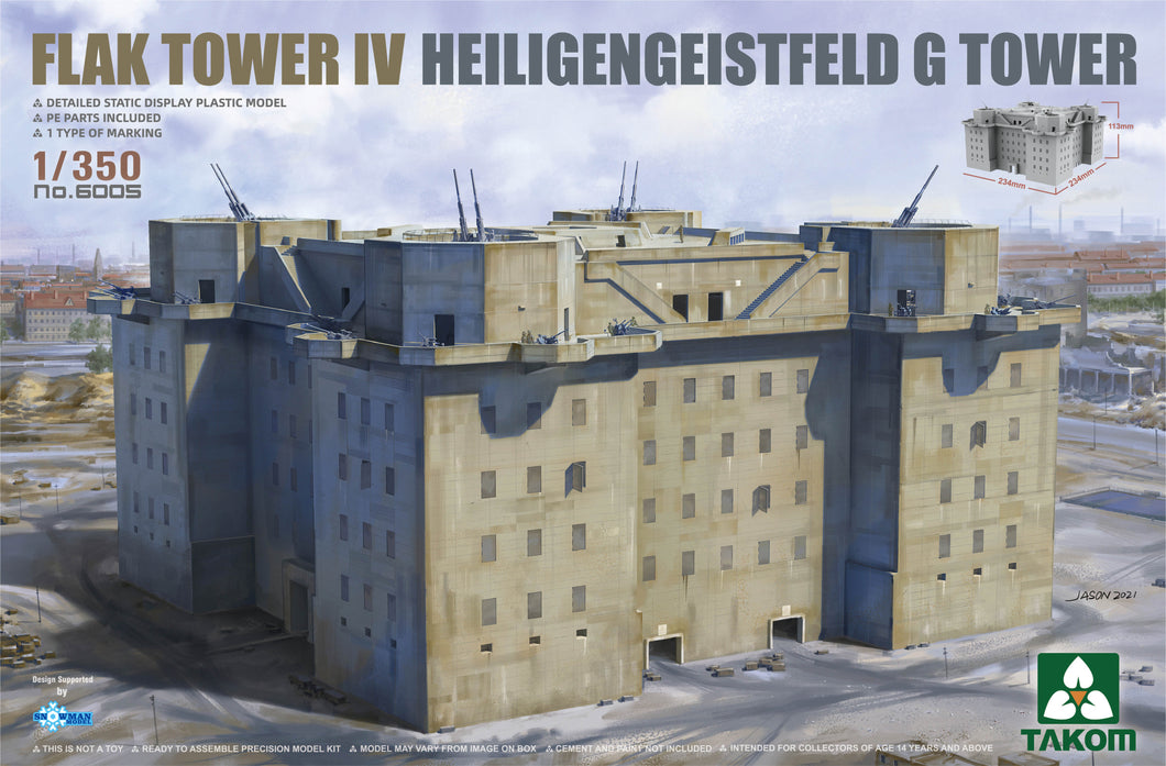 1/350 Flak Tower IV Heiligengeistfeld G Tower - Hobby Sense