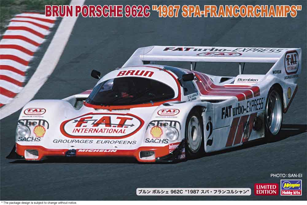1/24 Brun Porsche 962C 1987 Spa-Francorchamps - Hobby Sense