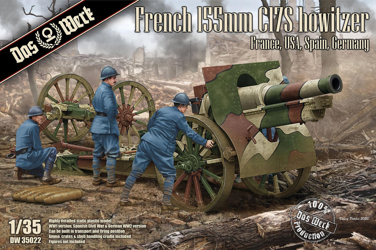 1/35 French Schneider 155mm C17S Howitzer - Hobby Sense