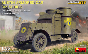 1/35 Austin Armored Car 3rd Series: Ukrainian, Polish, Georgian, Romanian Service Interior Kit - Hobby Sense
