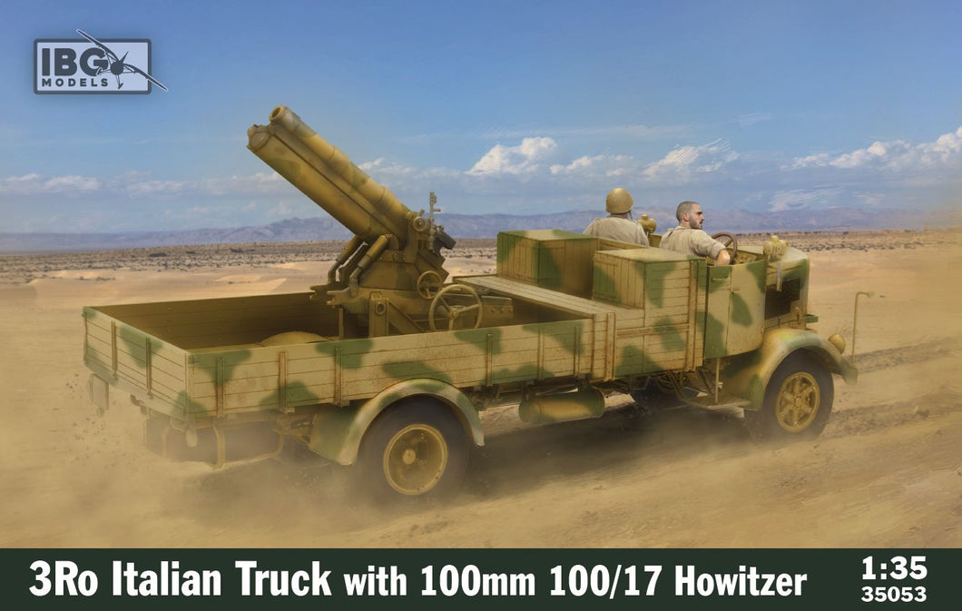 1/35 3Ro Italian Truck with 100/17 100mm Howitzer - Hobby Sense