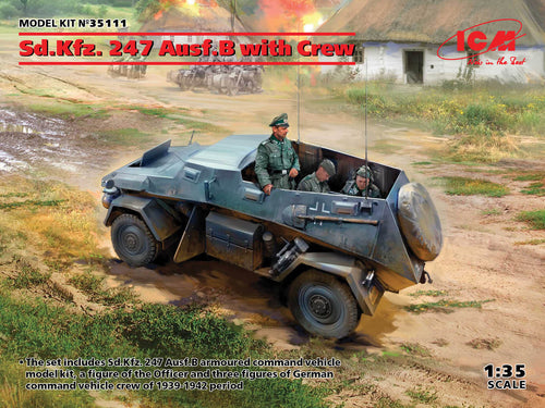 1/35 Sd.Kfz. 247 Ausf.B with Crew - Hobby Sense