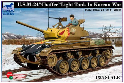 1/35 US M24 Light Tank Chaffee In Korean War - Hobby Sense