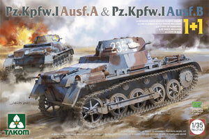 1/35 Pz.Kpfw.I Ausf.A & Pz.Kpfw.I Ausf. B (2 full Kits in a box) - Hobby Sense