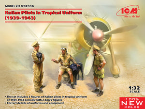 1/32 Italian Pilots in Tropical Uniform 1939-1943 - Hobby Sense