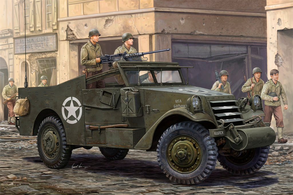 1/35 M3A1 White Scout Car Late Production - Hobby Sense