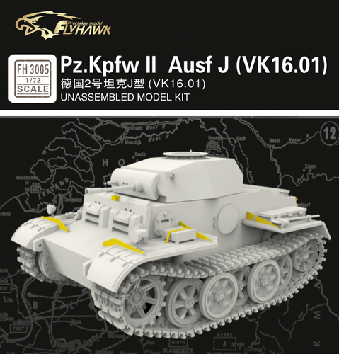 1/72 German Pz.Kpfw II Ausf J Tank (VK.16.01) - Hobby Sense