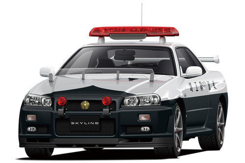 1/24 Nissan BNR34 Skyline GT-R Patrol Car 99 - Hobby Sense