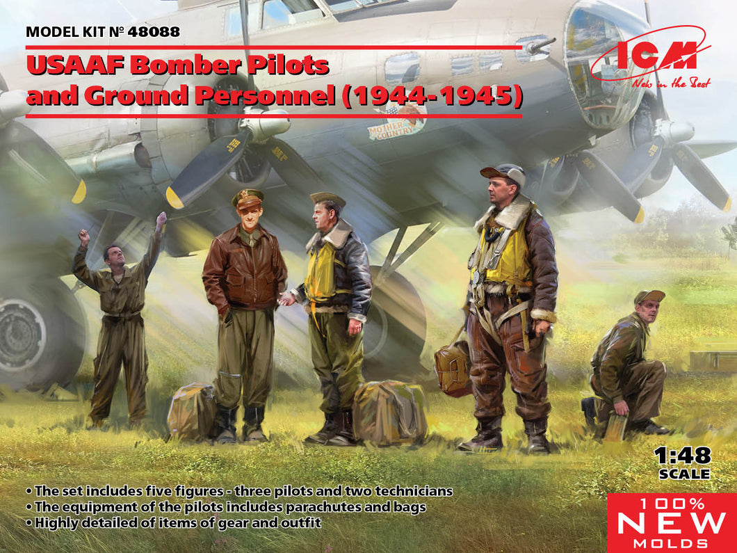 1/48 USAAF Bomber Pilots and Ground Personnel (1944-1945) - Hobby Sense