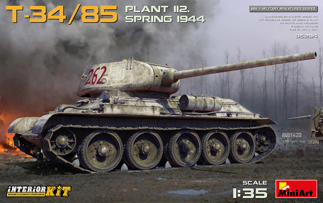 1/35 T34-85 Plant 112 Spring 1944, Interior Kit - Hobby Sense