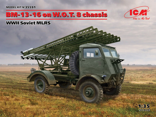 1/35 BM13 16 on WOT 8 chassis, WWII Soviet MLRS - Hobby Sense