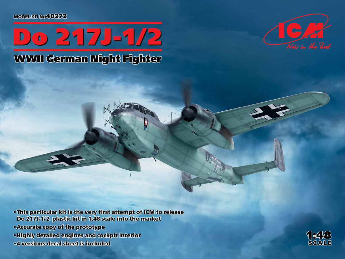 1/48 Do 217J-1/2, WWII German Night Fighter - Hobby Sense