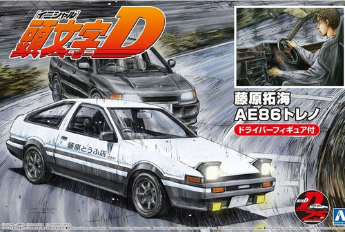 1/24 Toyota Fujiwara Takumi AE86 Trueno Project D Ver. with Figure - Hobby Sense