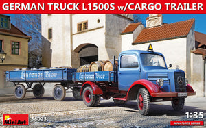1/35 German Truck L1500S with Cargo Trailer - Hobby Sense