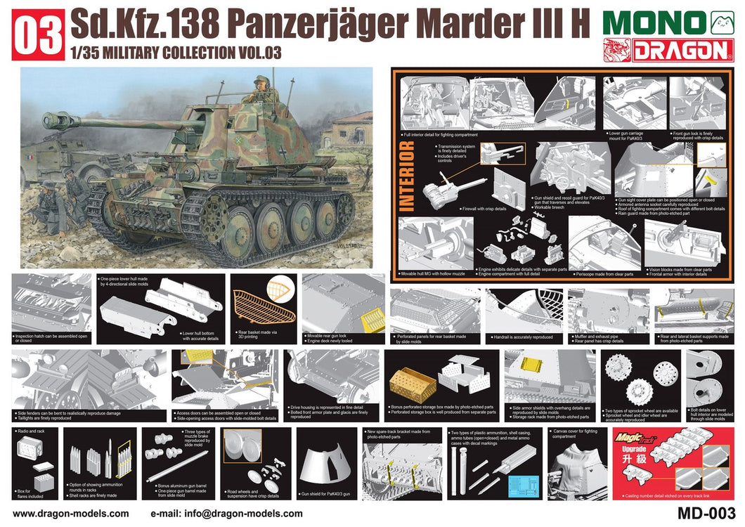 1/35 Sd.Kfz.138 Panzerjager Marder III H - Hobby Sense