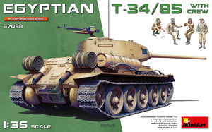 1/35 Egyptian T34/85 w/crew Tank - Hobby Sense