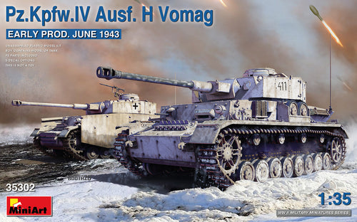 1/35 Pz.Kpfw.IV Ausf. H Vomag. Early Production June 1943 - Hobby Sense