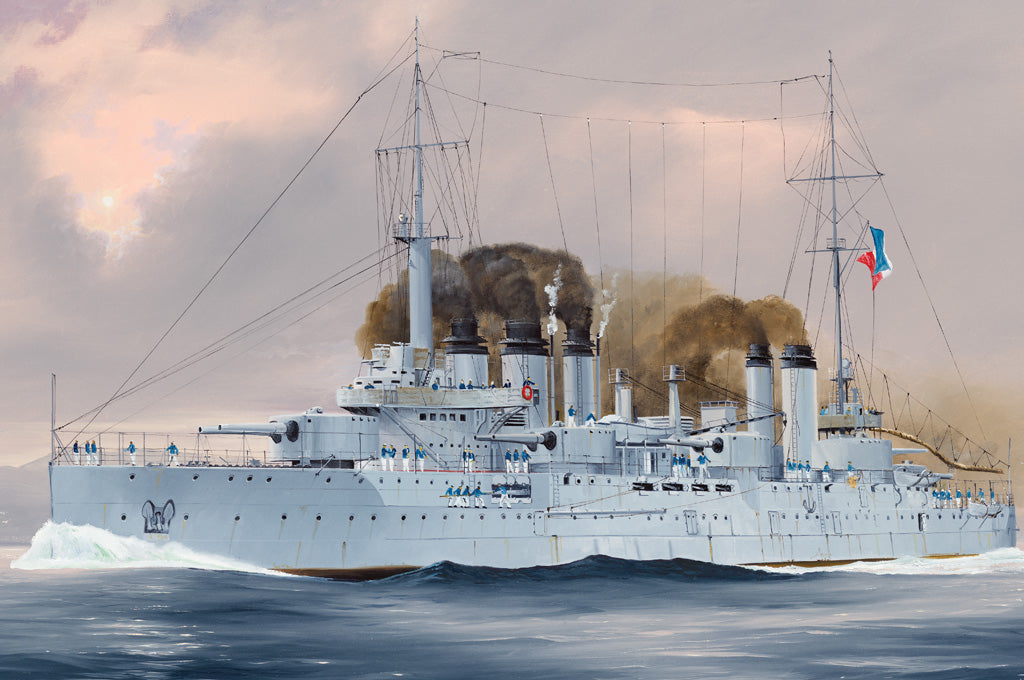 1/350 French Navy Pre-Dreadnought Battleship Danton - Hobby Sense