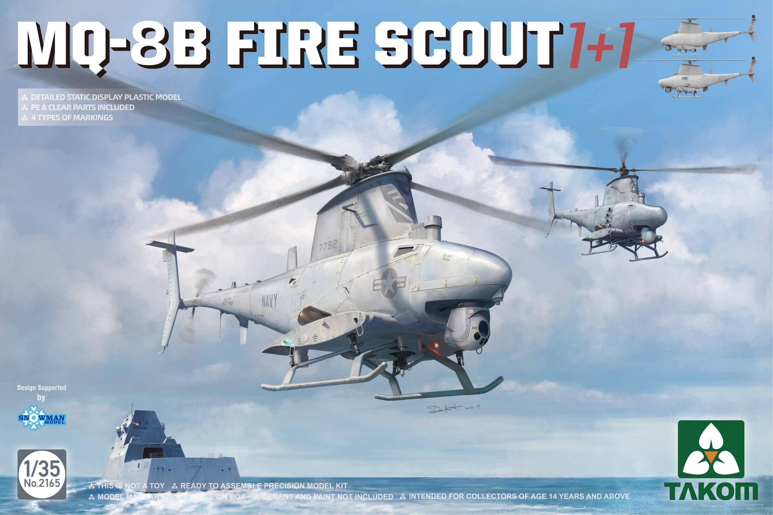 1/35 MQ8B Fire Scout 1+1 - Hobby Sense