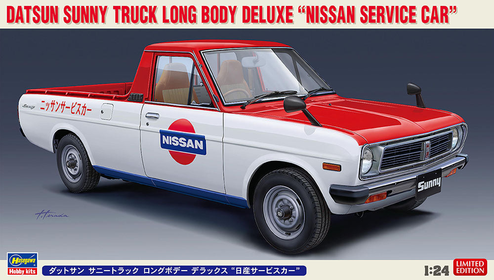 1/24 Datsun Sunny Truck Long Body Deluxe Nissan Service Car - Hobby Sense