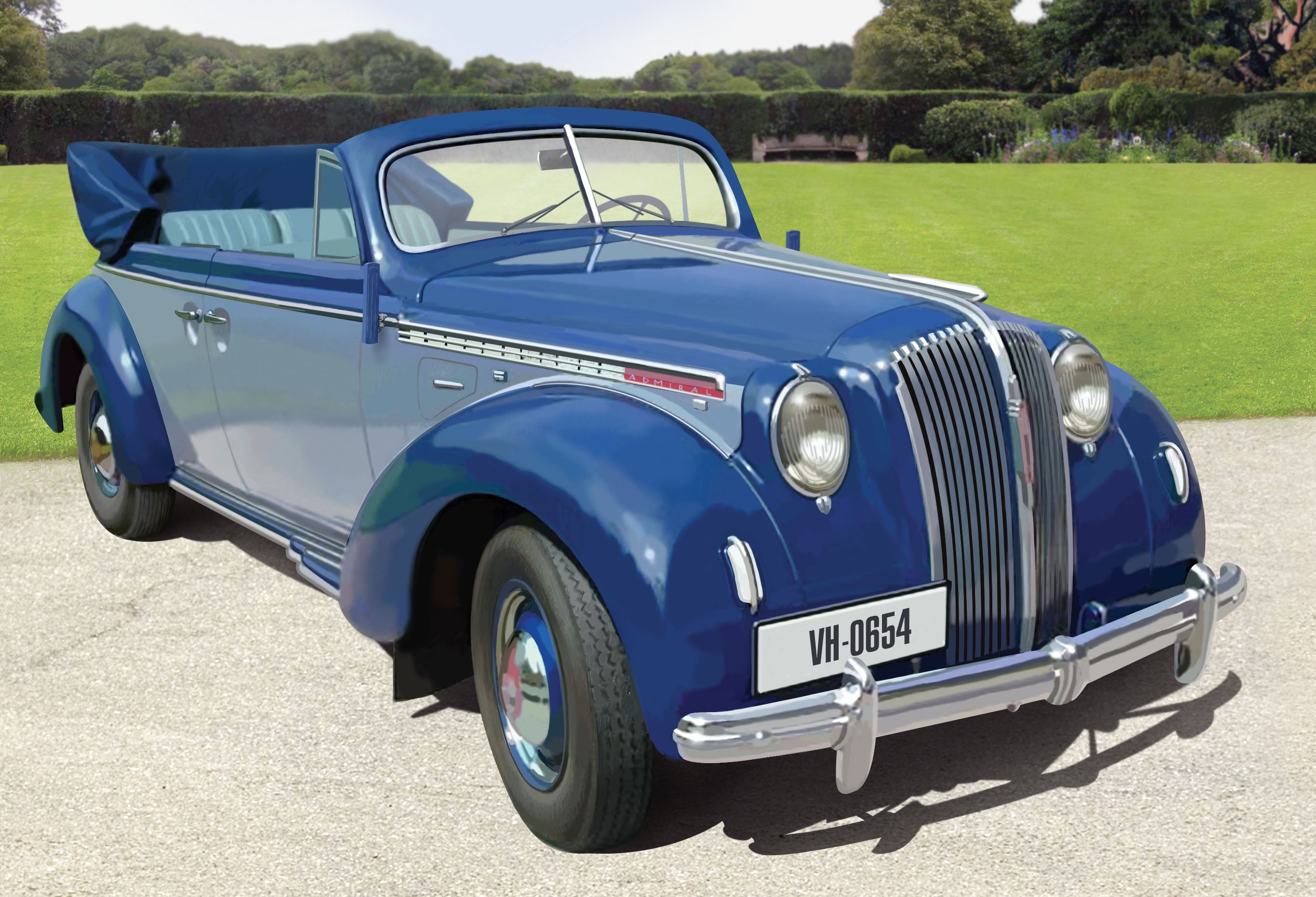 1/24 Admiral Cabriolet, WWII German passenger car - Hobby Sense