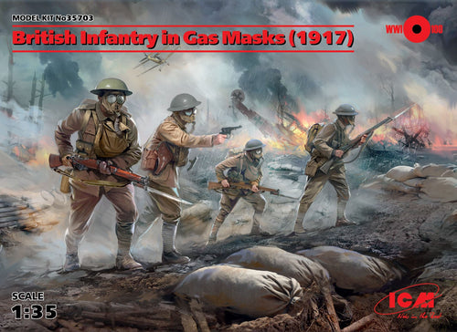 1/35 British Infantry in Gas Masks (1917) - Hobby Sense
