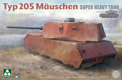 1/35 Typ 205 Mauschen Super Heavy Tank - Hobby Sense