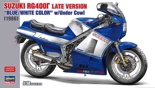 1/12 Suzuki RG400 Late Version 'Blue/White Color' w/Under Cowl - Hobby Sense