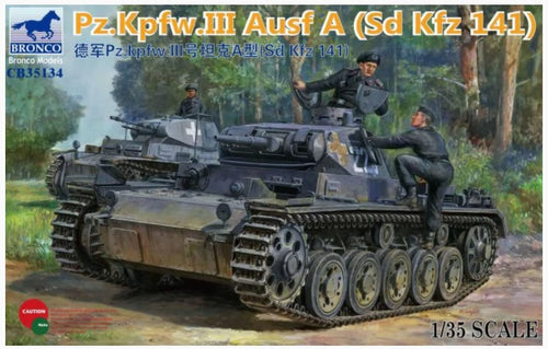1/35 Panzerkampfwagen III Ausf. A (Sd Kfz 141) German Tank - Hobby Sense