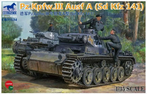 1/35 Panzerkampfwagen III Ausf. A (Sd Kfz 141) German Tank - Hobby Sense