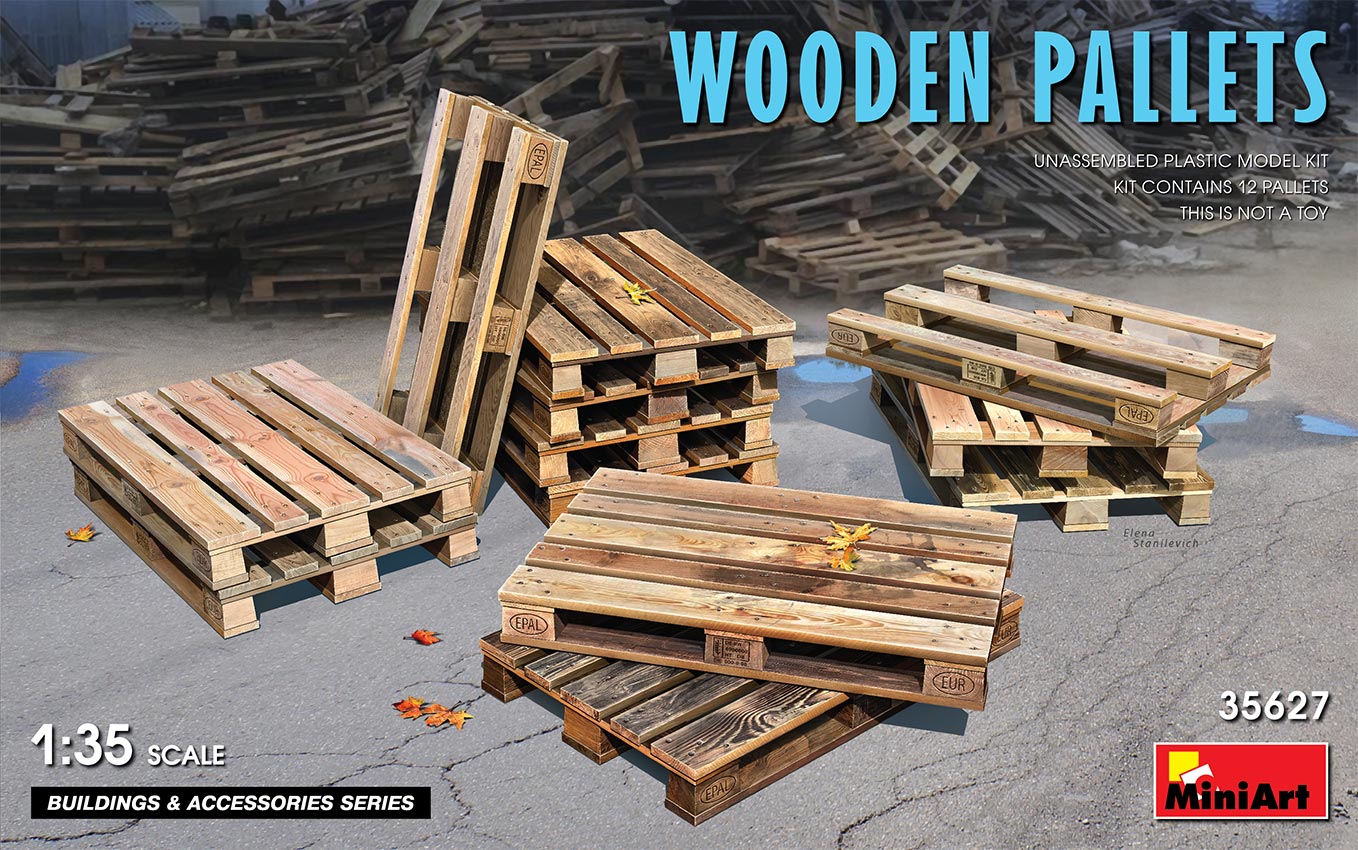 1/35 Wooden Pallets - Hobby Sense
