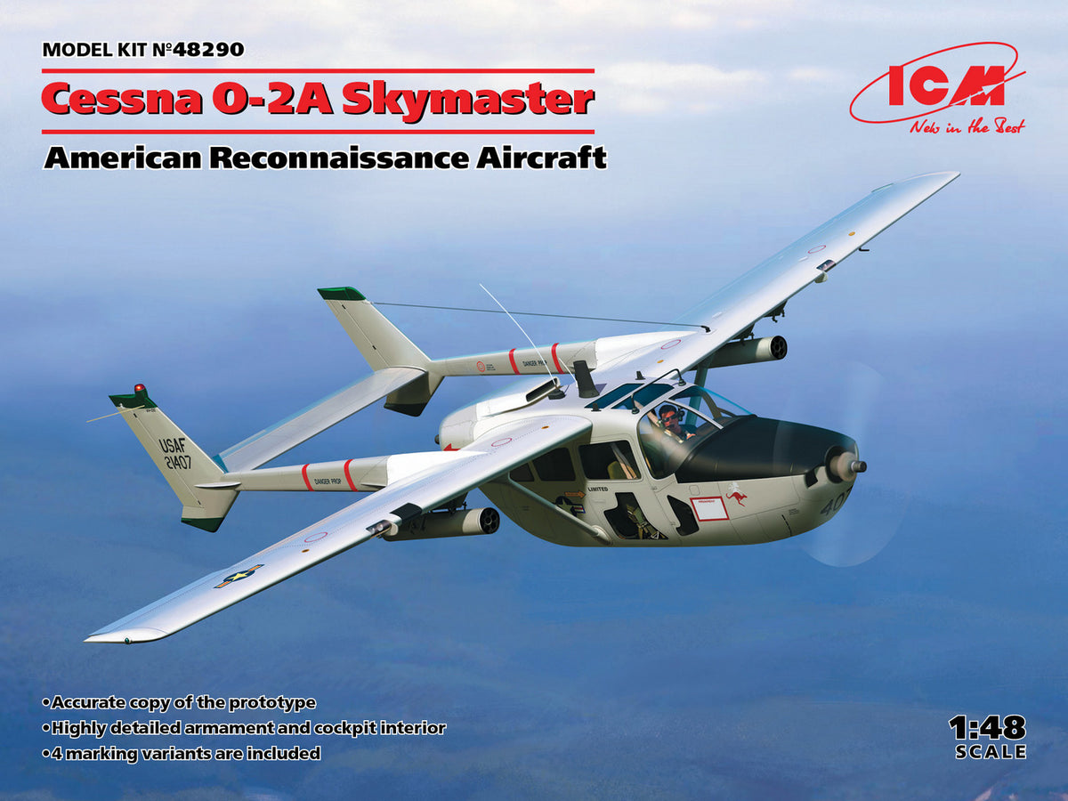 1/48 Cessna O2A Skymaster, American Reconnaissance Aircraft - Hobby Sense