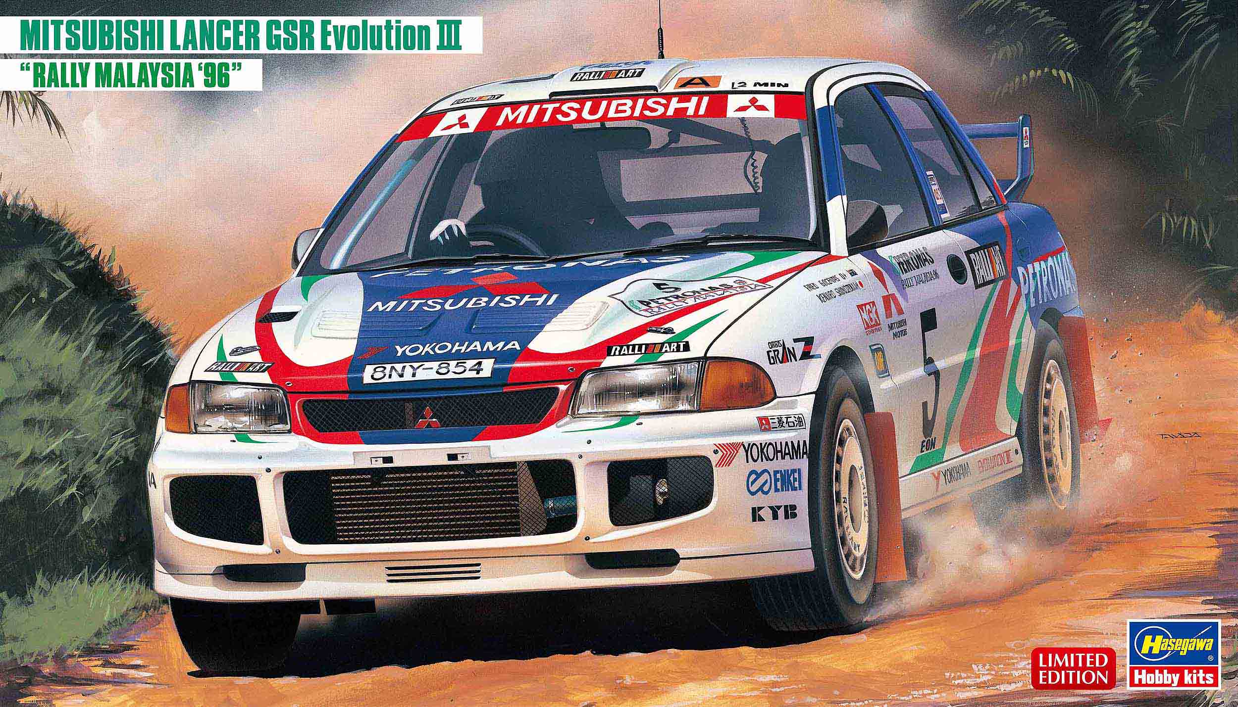 1/24 Mitsubishi Lancer GSR Evolution III 'Rally Malaysia '96' - Hobby Sense
