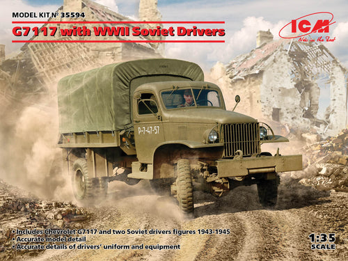 1/35 G7117 with WWII Soviet Drivers - Hobby Sense