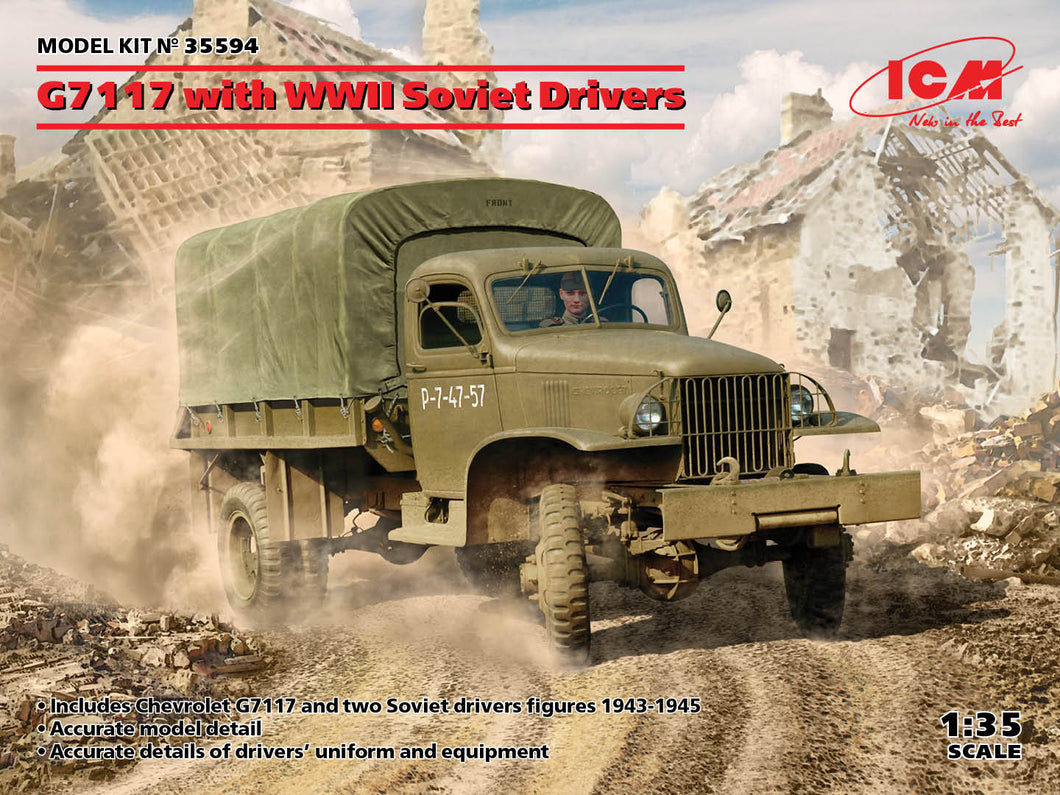 1/35 G7117 with WWII Soviet Drivers - Hobby Sense