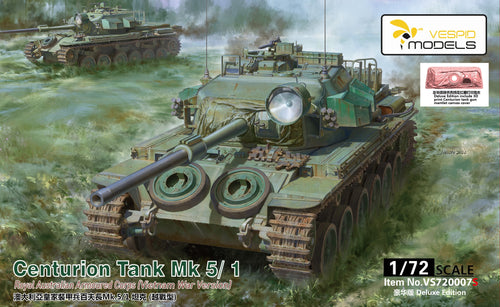 1/72 Centurion Tank Mk 5/1 Royal Australian Armoured Corps (Vietnam War Version) DLX Edition - Hobby Sense