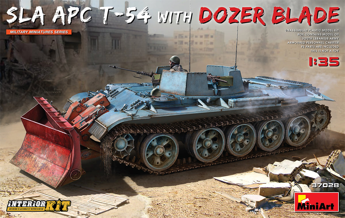 1/35 SLA APC T-54 w/Dozer Blade. Interior Kit - Hobby Sense