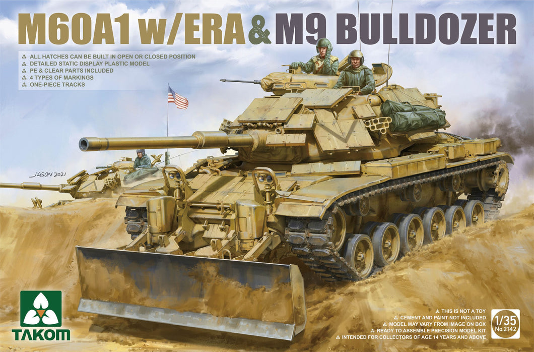 1/35 M60A1 w/ERA&M9 Bulldozer - Hobby Sense