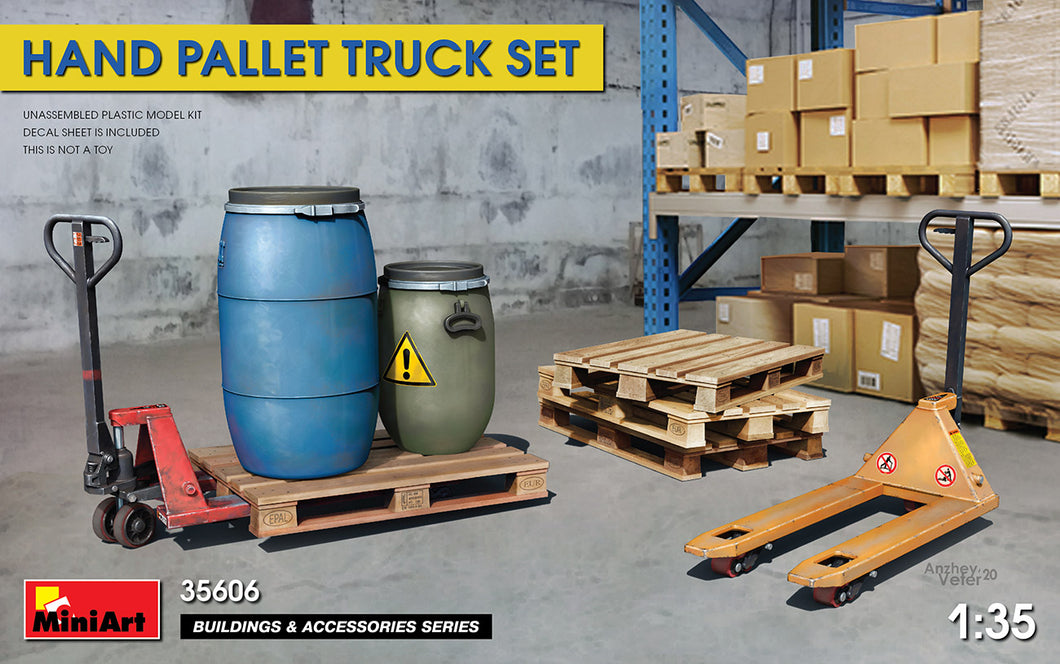 1/35 Hand Pallet Truck Set - Hobby Sense